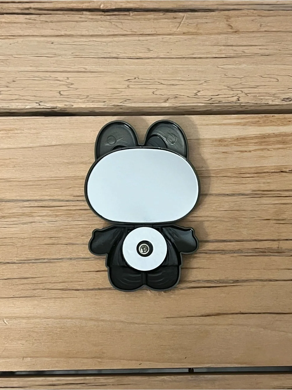 Black & Gold Bunny Compact Mirror Phone Accessory
